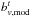 \hbox{${b}_{v,{\rm mod}}^{t}$}
