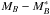 \hbox{$M_B - M_B^{*}$}