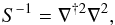 \begin{equation} S^{-1} = \nabla^{\dagger 2} \nabla^2, \label{prior-for-reconstruction} \end{equation}