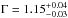 \hbox{$\Gamma = 1.15^{+0.04}_{-0.03}$}