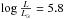 \hbox{$\lL=5.8$}