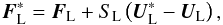 \appendix \setcounter{section}{1} \begin{equation} \vec{F}_\mathrm{L}^* = \vec{F}_\mathrm{L} + S_\mathrm{L} \left(\vec{U}_\mathrm{L}^* - \vec{U}_\mathrm{L}\right), \label{eq:fluxlstar} \end{equation}