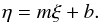 \appendix \setcounter{section}{3} \begin{equation} \label{apaa1} \eta = m\xi + b. \end{equation}