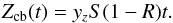 \begin{equation} Z_{\rm cb}(t)=y_z S (1-R) t. \end{equation}