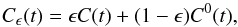 \appendix \setcounter{section}{2} \begin{equation} C_{\epsilon} (t) = \epsilon C(t) + (1-\epsilon) \C0 (t), \end{equation}