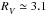 \hbox{$\Rv \simeq 3.1$}