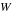 \hbox{$\W$}