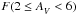 \hbox{$F(2\le\Av<6)$}