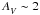 \hbox{$\Av \sim 2$}