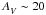\hbox{$\Av \sim 20$}