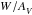 \hbox{$\W/\Av$}
