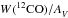 \hbox{$\W(\twCO)/\Av$}