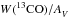 \hbox{$\W(\thCO)/\Av$}