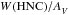 \hbox{$\W(\HNC)/\Av$}