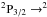 \hbox{$\rm ^2 P_\mathrm{3/2} \rightarrow ^2$}