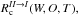 \hbox{$R_{\rm c}^{II \to I}(W,O,T),$}