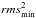 \hbox{$rms^{2}_{\rm min}$}