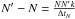 \hbox{$N' - N = \frac{NN'k}{\Delta t_{N}} $}