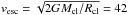 \hbox{$v_{\rm esc} = \sqrt{2GM_{\rm cl}/R_{\rm cl}}=42$}
