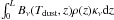 \hbox{$\int_0^L B_\nu(T_{\rm dust},z) \rho(z) \kappa_\nu {\rm d}z$}
