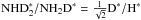 \hbox{$\ddammo^*/\dammo^* = \frac{1}{\sqrt{2}} {\rm D^*/H^*}$}