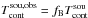 \hbox{$T_\mathrm{cont}^\mathrm{sou,obs} = f_\mathrm{B} T_\mathrm{cont}^\mathrm{sou}$}