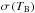 \hbox{$\sigma\left(T_\mathrm{B}\right)$}