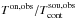\hbox{$T^\mathrm{on,obs}/T_\mathrm{cont}^\mathrm{sou,obs}$}
