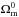 \hbox{$\Omega_{\rm m}^0$}