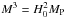 \hbox{$M^3=H_0^2M_{\rm P}$}