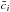 \hbox{$\bar c_i$}