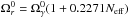 \hbox{$\Omega_r^0=\Omega_\gamma^0(1+0.2271 N_{\mathrm{eff}})$}