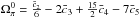 \hbox{$\Omega_\pi^0 = \frac{\bar c_2}{6} - 2\bar c_3 + \frac{15}{2}\bar c_4 - 7 \bar c_5$}