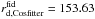 \hbox{$r_{{\rm d},\rm Cosfitter}^{\rm fid} = 153.63$}