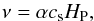\begin{equation} \nu = \alpha c_\mathrm{s} H_\mathrm{P}, \end{equation}
