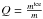\hbox{$Q=\frac{m^\mathrm{ice}}{m}$}