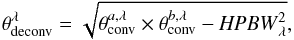 \hbox{$\theta^{a,\lambda}_{\rm conv}$}
