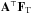 \hbox{$\b{A}^\T\F{T}$}