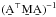 \hbox{$(\b{A}^\T\b{M}\b{A})^{-1}$}