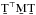 \hbox{$\b{T}^\T\b{M}\b{T}$}