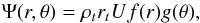 \appendix \setcounter{section}{2} \begin{equation} \label{eq:streamFunc} \Psi(r,\theta) = \rho_t r_t U f(r)g(\theta), \end{equation}