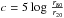 \hbox{$c=5 \log \, {{r_{80}} \over {r_{20}}}$}