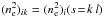 \hbox{$(n_{\rm e}^2)_{ik} = (n_{\rm e}^2)_i (s\!=\!k\,l)$}