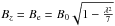 \hbox{$B_{z}= B_{\rm e} = B_{0}\sqrt{1-\frac{\lambda^{2}}{7}}$}