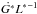 \hbox{$\dot{G^*}{L^*}^{-1}$}