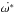 \hbox{${\dot{\omega^*}}$}