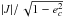 \hbox{$| J |/ \, \sqrt{1-e_c^2} $}