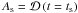 \hbox{$A_\textrm{s} = \mathcal{D} \left( t=t_\textrm{s} \right)$}