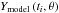 \hbox{$Y_\textrm{model} \left( t_i,\theta \right)$}