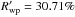 \hbox{$R_{\rm wp}^\prime = 30.71\%$}